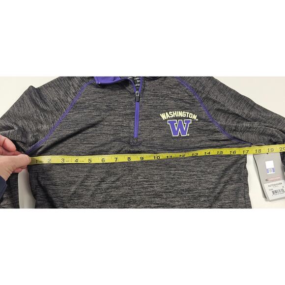 NWT Colosseum classics Washington Huskies womens 1/4 zip performance top M new + - Picture 7 of 7